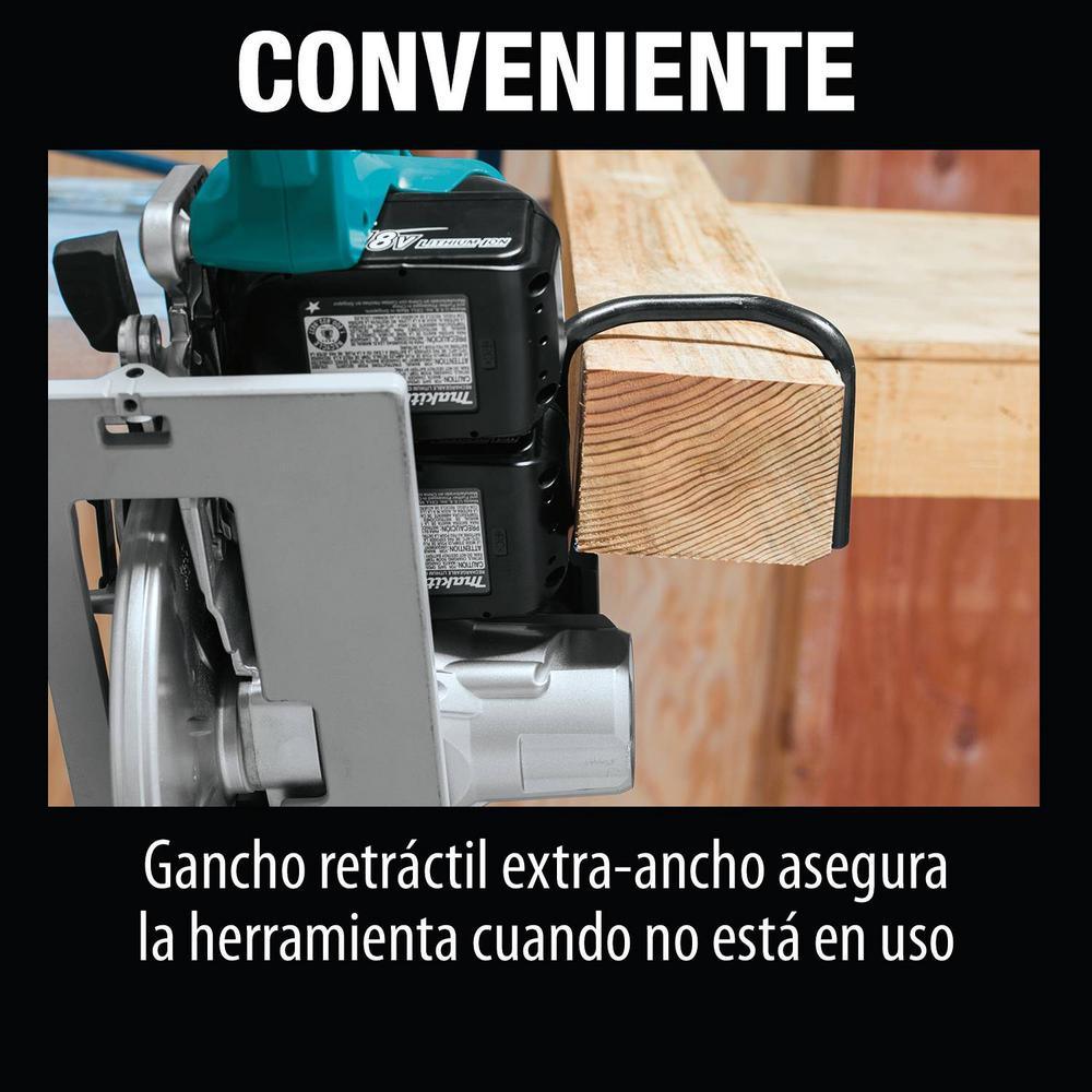 18-Volt X2 LXT Lithium-Ion (36-Volt) Brushless Cordless Rear Handle 7-1/4 in. Circular Saw w/BONUS 5.0Ah Battery 2 Pack - Super Arbor