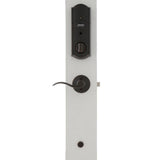 Camelot Aged Bronze Sense Smart Door Lock with Left Handed Accent Lever Door Handleset - Super Arbor
