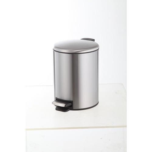 Style Selections 5-Liter Stainless Steel Steel Commercial Trash Can with Lid