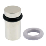 Solid Brass High Clearance "Flat" Top Floor Door Stop in Satin Nickel - Super Arbor