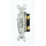 15 Amp Illuminated Toggle Switch, Clear - Super Arbor
