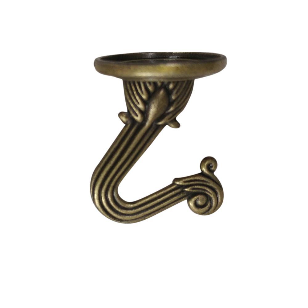 30 lb. Matte Brass Swag Hook (2-Pack) - Super Arbor