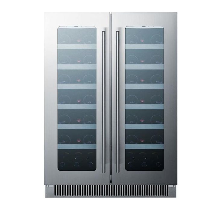 Summit Appliance 42-Bottle Capacity Dual Zone Cooling Built-In/Freestanding Wine Chiller
