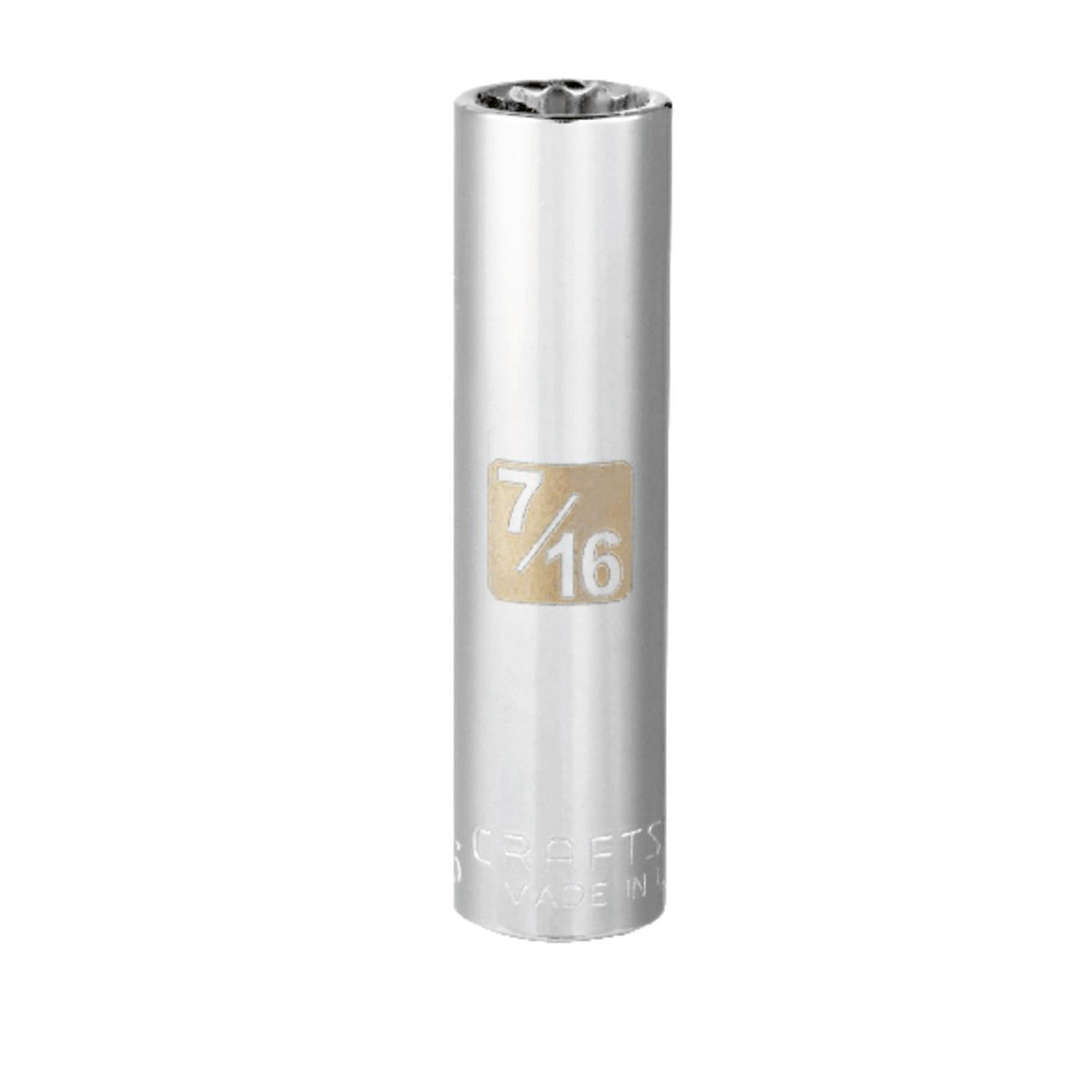 Craftsman SAE 12 Point Deep Socket, 7/16 in. X 3/8 in. Drive