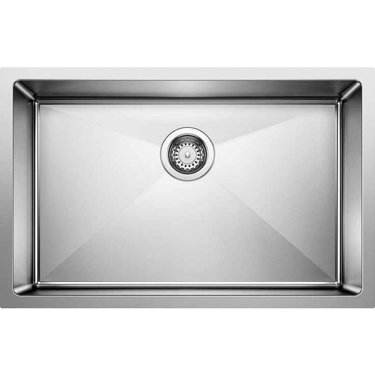 QUATRUS R15 Undermount Stainless Steel 32 in Single Bowl Kitchen Sink