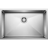 QUATRUS R15 Undermount Stainless Steel 32 in Single Bowl Kitchen Sink