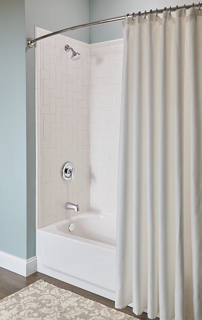 Moen Adler Chrome 1-Handle Bathtub and Shower Faucet with Valve