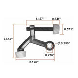 2-1/8 in. x 1-3/4 in. Satin Nickel Standard Hinge Pin Door Stop Value Pack (5 per Pack)