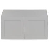 Cambridge Shaker Assembled 36x18x24.5 in. Refrigerator Wall Cabinet with 2 Soft Close Doors in White - Super Arbor