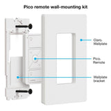 Caseta Wireless Pico Wall-Mounting Kit, White - Super Arbor