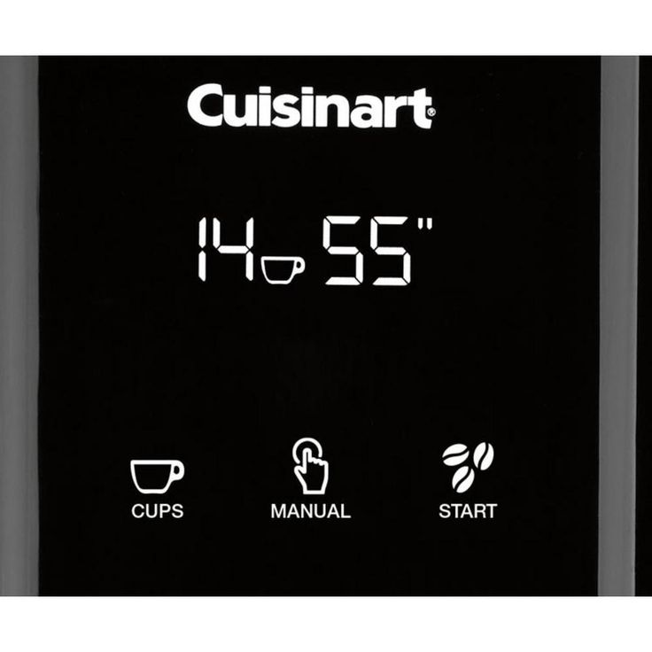 Touchscreen 8 oz. Black Burr Coffee Grinder