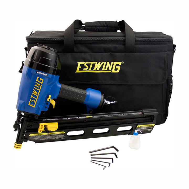 Pneumatic 21 Degrees Full Head Framing Nailer with Padded Bag - Super Arbor