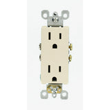 Decora 15 Amp Residential Grade Self Grounding Duplex Outlet, White - Super Arbor