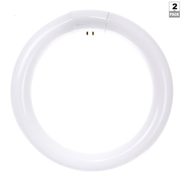 Sunlite 9 in. 30-Watt Circline T9 Fluorescent Tube Light Bulb, Daylight 5000K (2-Pack)