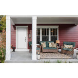 32 in. x 80 in. 1-Panel Craftsman Primed Steel Prehung Left-Hand Inswing Front Door - Super Arbor