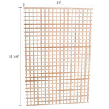 24 in. x 35-3/4 in. x 3/8 in. Unfinished Square Solid North American Hard Maple Lattice Panel Insert - Super Arbor