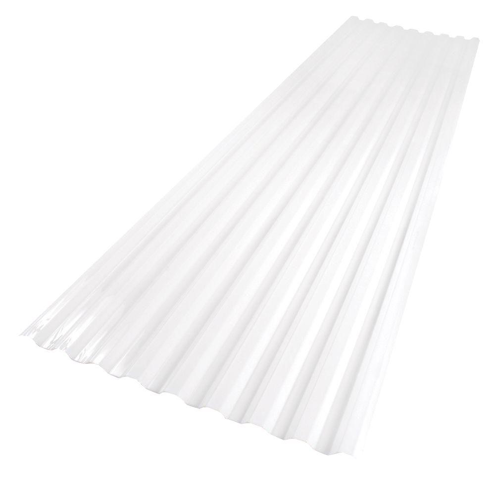26 in. x 8 ft. Polycarbonate Roofing Panel in Clear