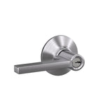 Latitude Aged Bronze Keyed Entry Door Lever - Super Arbor