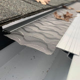 3 ft. L x 6 in. W No Drilling Snap & Lock Aluminum Gutter Guard with Stainless Steel Micro Mesh (25-Piece Equals 75 ft.)