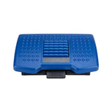 Blue Adjustable Height Ergonomic Foot Rest with Massage Rollers - Super Arbor