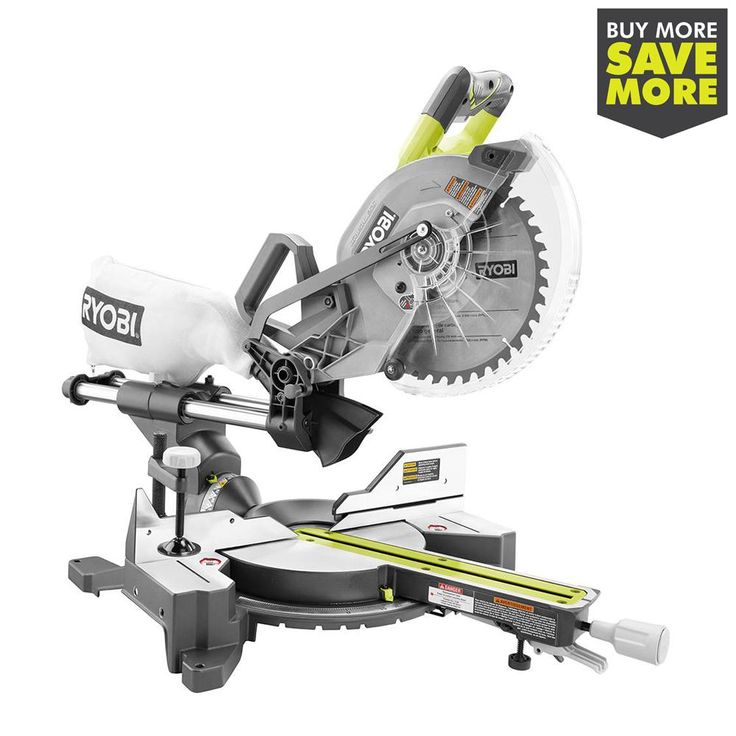 18-Volt ONE+ONE Cordless Brushless 10 in. Dual Bevel Sliding Miter Saw with 2.0 Ah Battery and Charger Kit