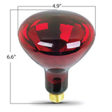 Feit Electric BR40 250-Watt 120-Volt Incandescent Red Heat Lamp Light Bulb