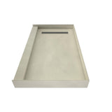 Redi Trench 32 in. x 60 in. Single Threshold Shower Base with Left Drain and Solid Brushed Nickel Trench Grate - Super Arbor