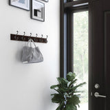 Scroll 24 in. Cocoa and Soft Iron Hook Rack - Super Arbor