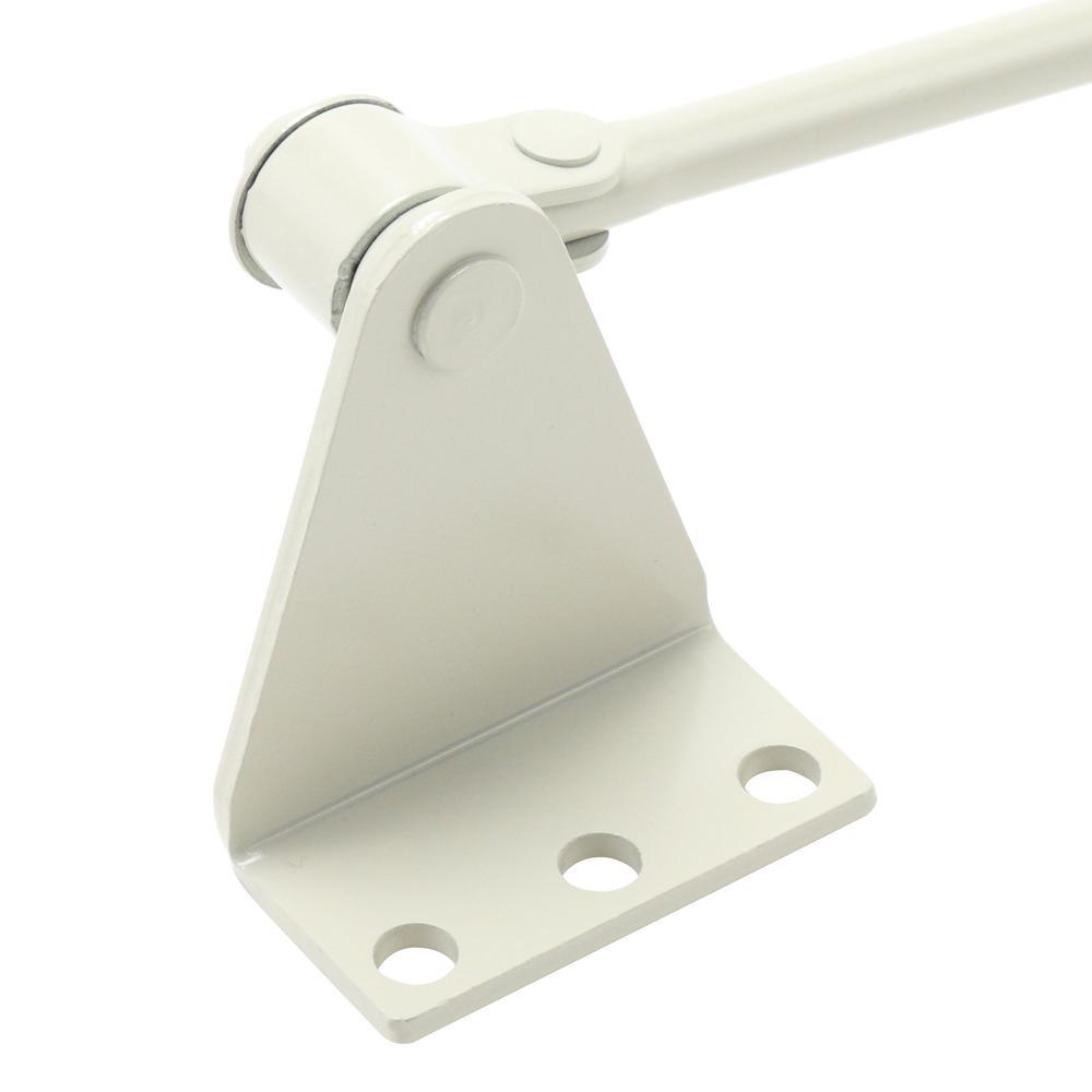 Light-Duty Ivory Aluminum Residential Hold-Open Door Closer - Super Arbor
