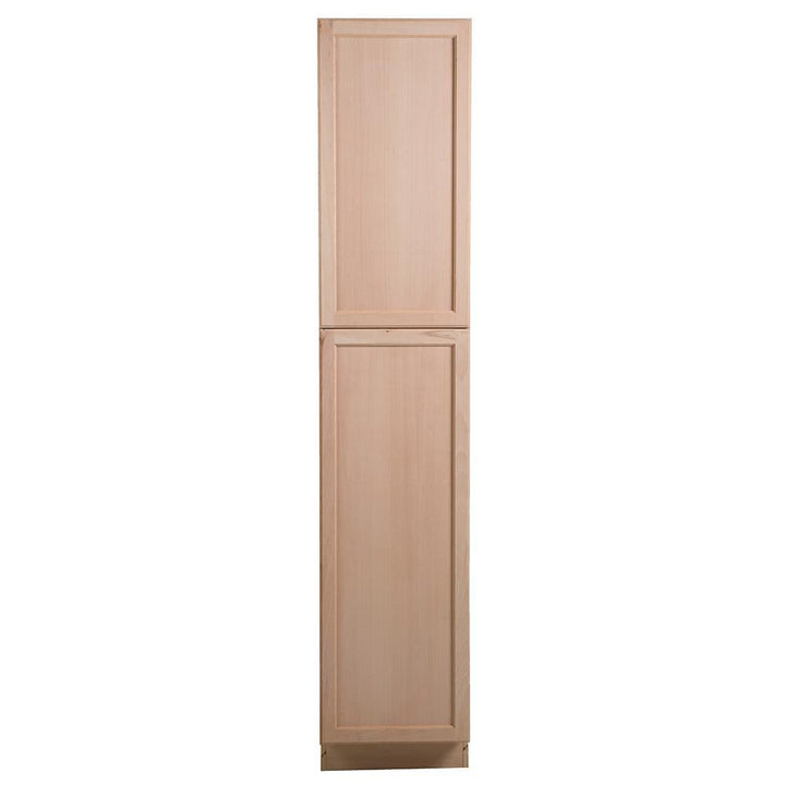 Easthaven Shaker Assembled 18x90x24 in. Frameless Pantry Cabinet in Unfinished Beech - Super Arbor