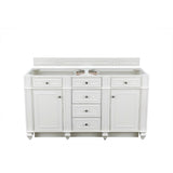 Bristol 72 in. W Bathroom Double Vanity Cabinet Only in Vintage Vanilla - Super Arbor