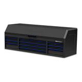72 in. x 24 in. 10-Drawer Tool Top Chest with Power and USB Outlets in Black and Blue - Super Arbor