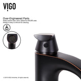 Hibiscus White Matte Stone Vessel Bathroom Sink and Linus Bathroom Vessel Faucet in Antique Rubbed Bronze w/ Pop up - Super Arbor