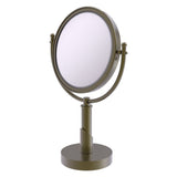 Allied Brass Soho 8-in x 15-in Antique Brass Double-Sided Magnifying Countertop Vanity Mirror