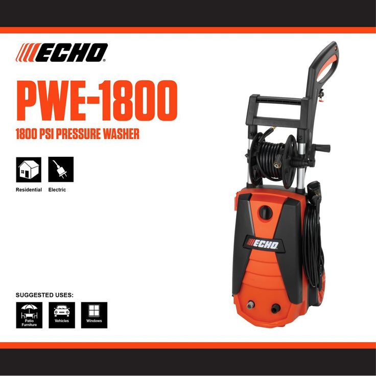 ECHO 1,800 psi 1.3 GPM Electric Pressure Washer
