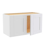Home Decorators Collection Washington Vesper White Plywood Shaker Stock Assembled Wall Kitchen Cabinet 24 in. x 15 in. x 24 in. Soft Close