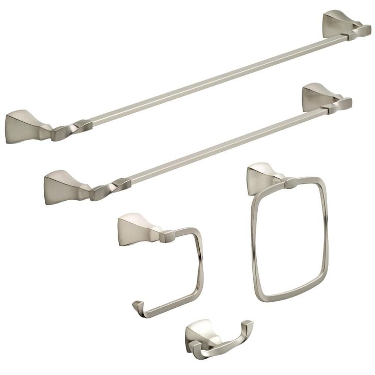Delta Sawyer Satin Nickel Wall Mount Single Post Toilet Paper Holder