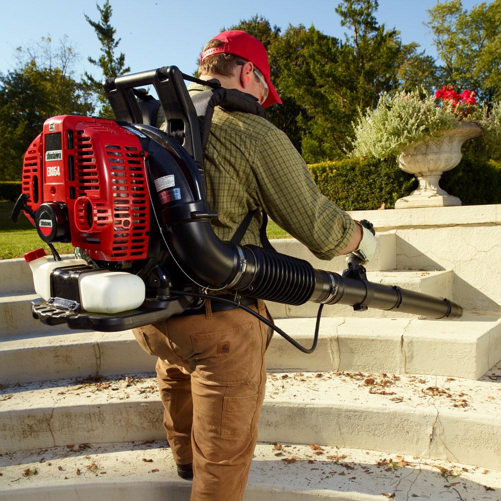 Shindaiwa 191 MPH 735 CFM 79.9 cc Gas 2-Stroke Engine Backpack Leaf Blower with Tube Throttle