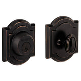 Baldwin Prestige Single Cylinder Venetian Bronze Arched Deadbolt with SmartKey Security