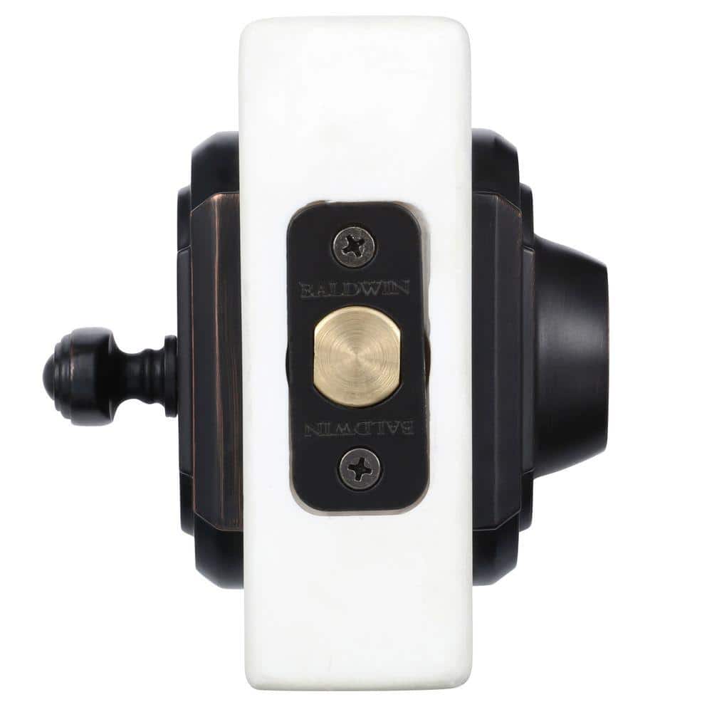 Baldwin Prestige Single Cylinder Venetian Bronze Arched Deadbolt with SmartKey Security