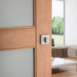 Baldwin Prestige Spyglass Satin Nickel Square Single Cylinder Deadbolt with SmartKey Security