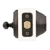 Prestige Carnaby Venetian Bronze Exterior Entry Knob and Single Cylinder Deadbolt Combo Pack Featuring SmartKey Security