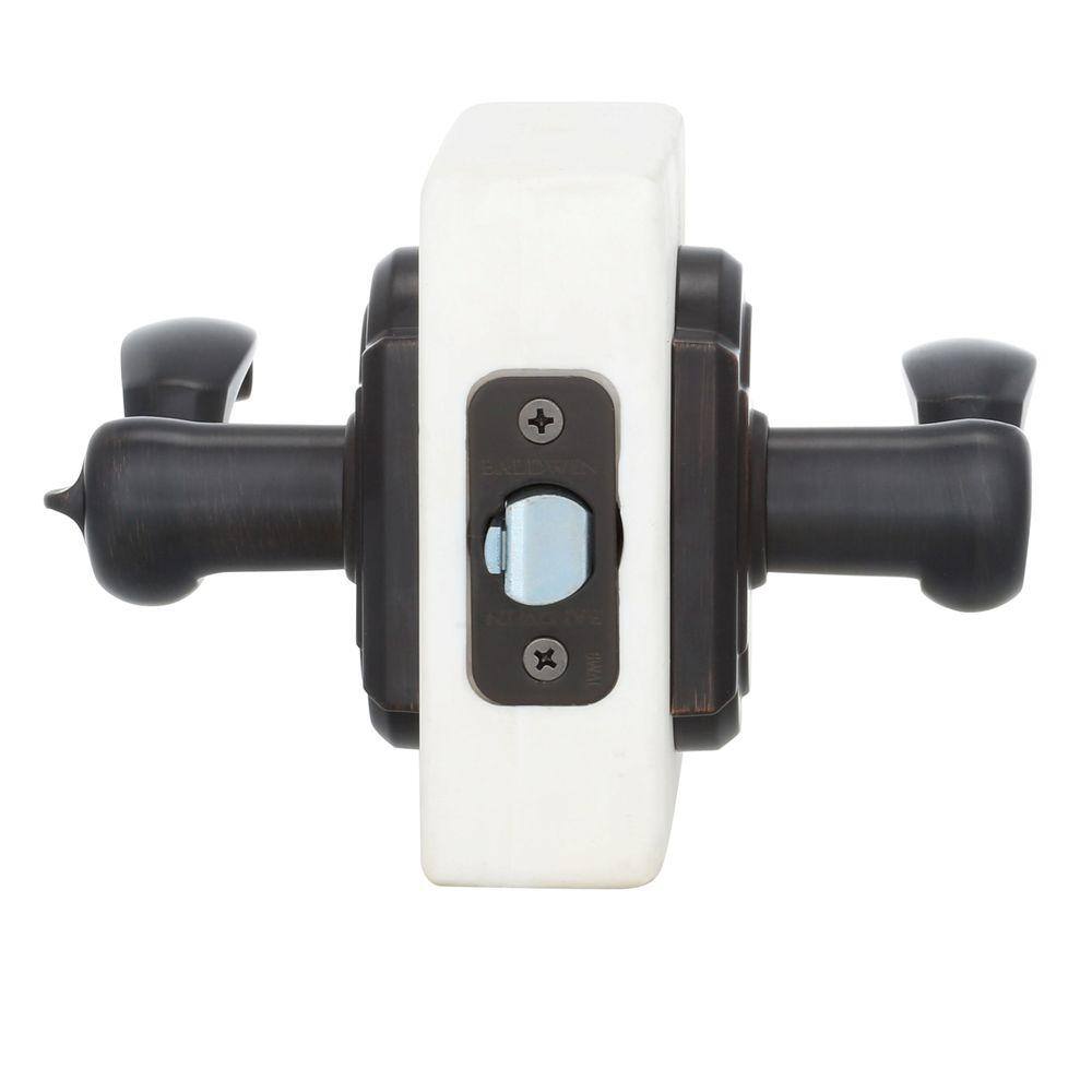 Baldwin Prestige Madrina Venetian Bronze Keyed Entry Door Lever with SmartKey Security