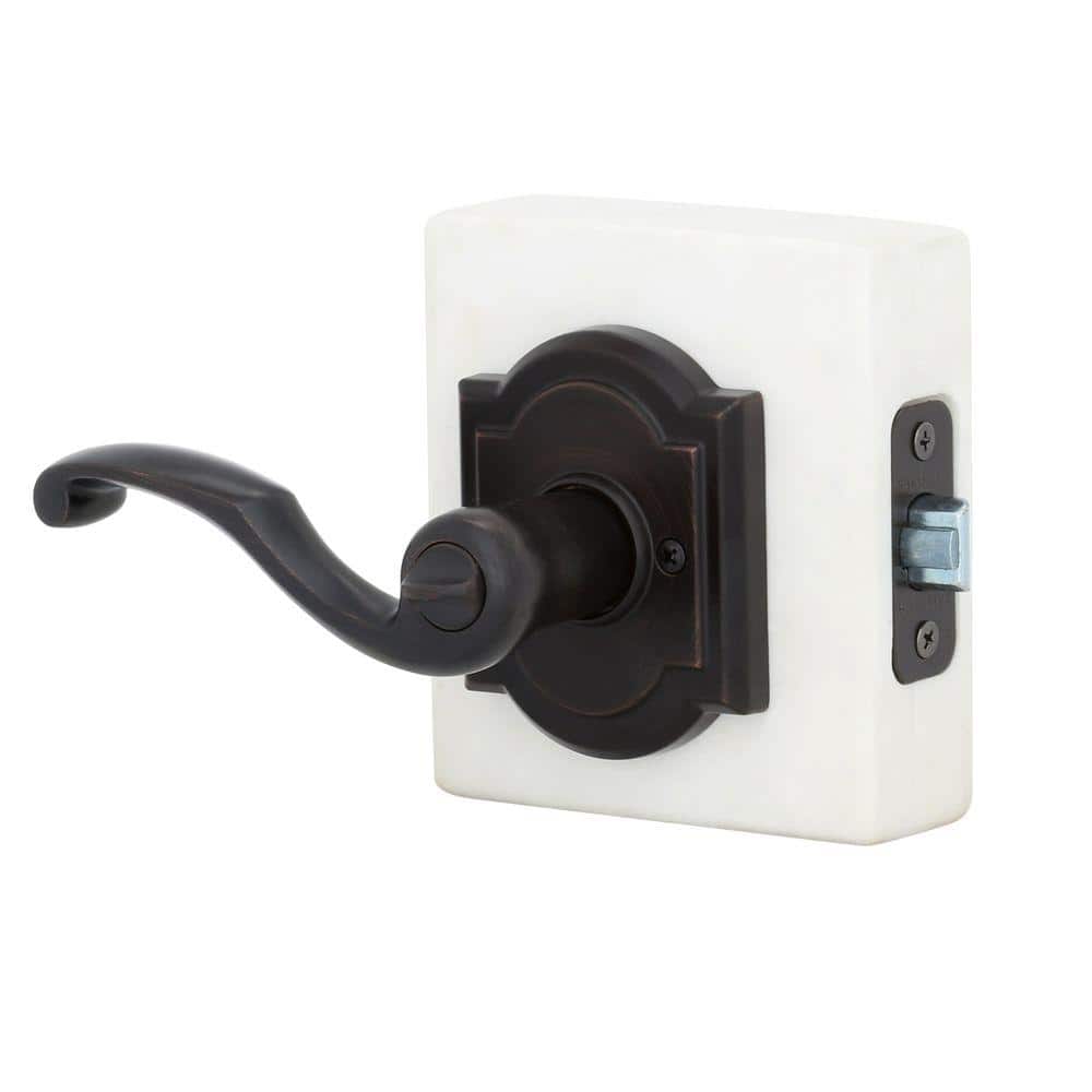 Baldwin Prestige Madrina Venetian Bronze Keyed Entry Door Lever with SmartKey Security