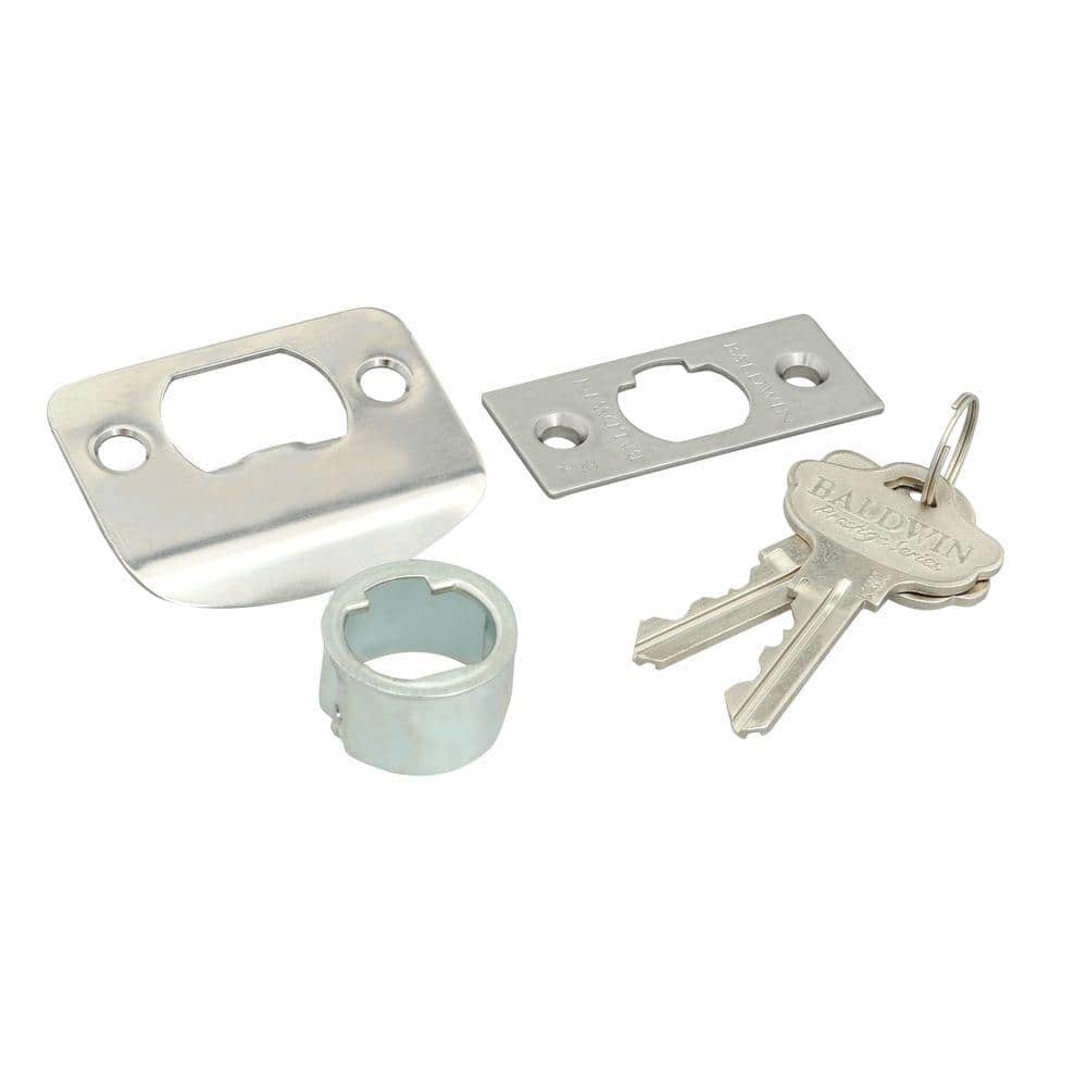 Prestige Spyglass Satin Nickel Keyed Universal Entry Door Lever Featuring SmartKey Security
