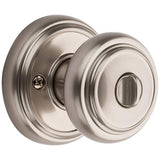 Baldwin Prestige Alcott Satin Nickel Entry Door Knob with SmartKey Security