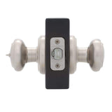 Baldwin Prestige Alcott Satin Nickel Entry Door Knob with SmartKey Security