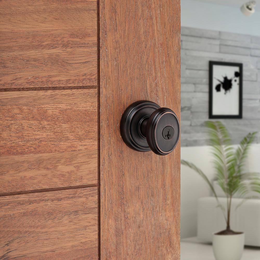 Prestige Carnaby Venetian Bronze Entry Door Knob Featuring SmartKey Security