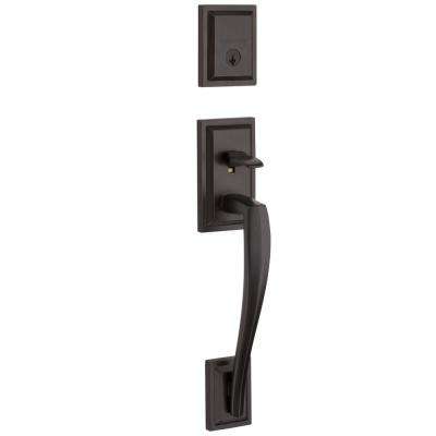 Baldwin 
    Torrey Pines Venetian Bronze Low Profile Single Cylinder Entry Door Handleset w/ Torrey Door Lever ft SmartKey Security - Super Arbor