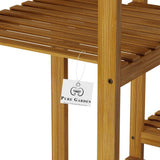 Pure Garden 3-Tier Bamboo Shelving Unit (13 in. W x 40 in. H x 38 in. D)